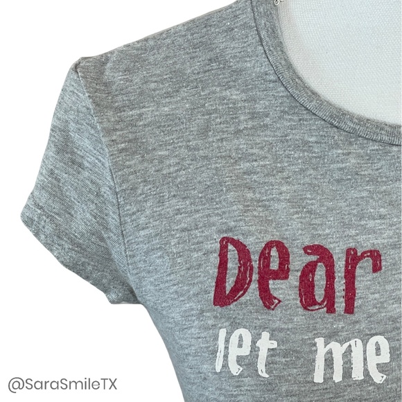NEXT ERA - Dear Santa, Let Me Explain - Gray Graphic Christmas Fitted T-Shirt - Picture 10 of 12